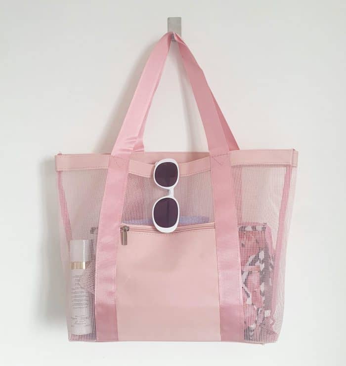 pink_mesh_beach_bag pink mesh beach bag