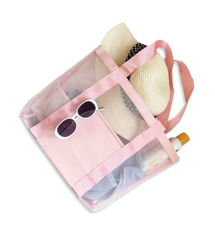 pink_mesh_tote_bag pink mesh tote bag