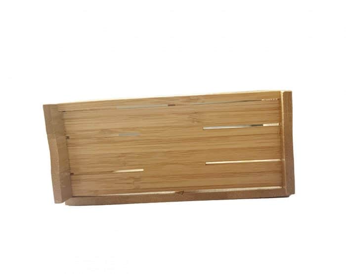 Bamboo Wooden Cutlery Drainer Hanging Utensil Holder