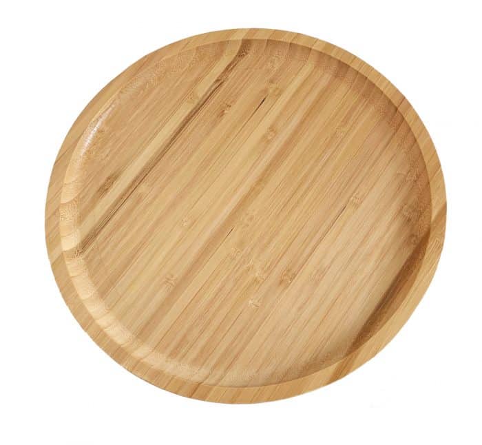 Wooden Plate Round Tray, 30cm Large Round Platter