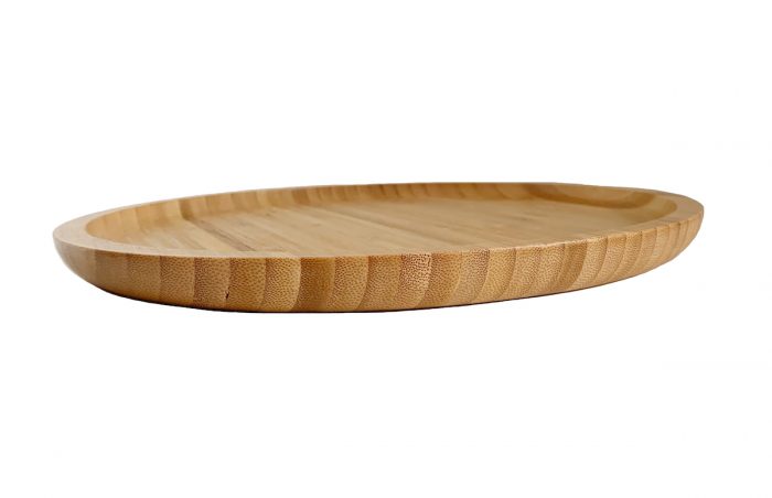 Wooden Plate Round Tray, 30cm Large Round Platter