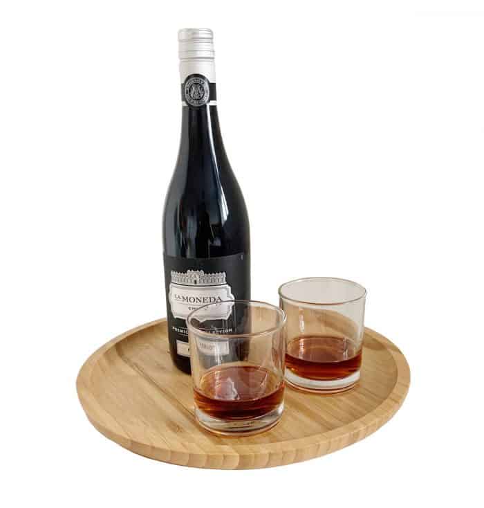 Wooden Plate Round Tray, 30cm Large Round Platter
