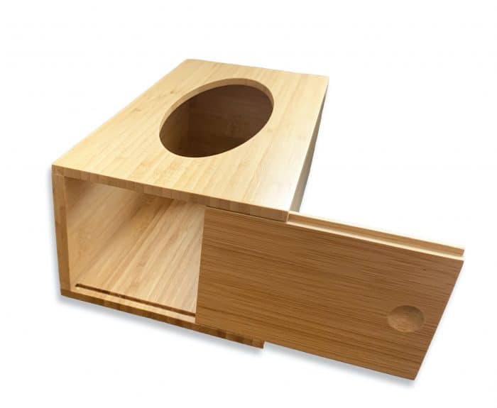 Wooden Tissue Box Holder Wipe Dispenser (New Model: Side Open)