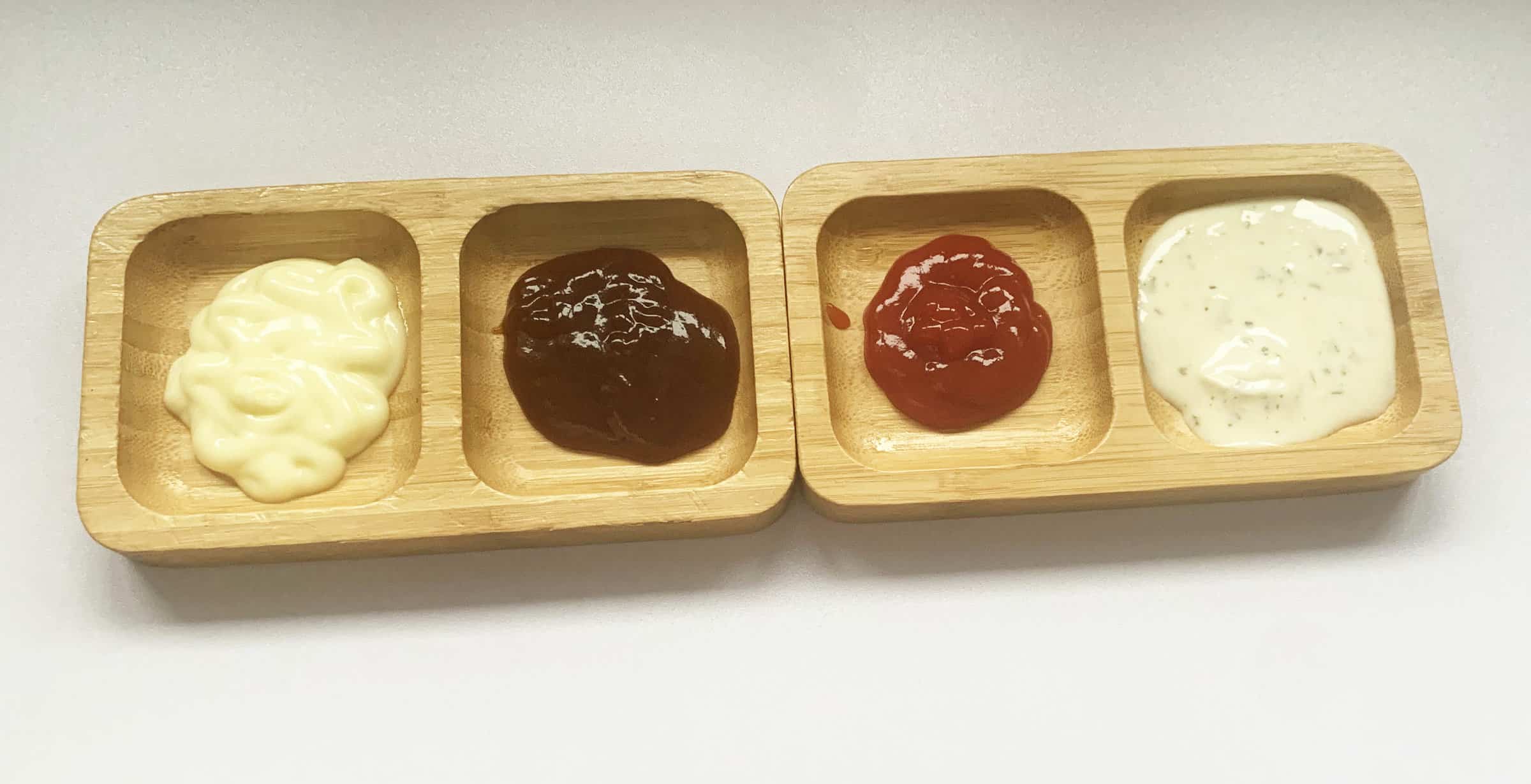 Wooden Serving Platters Dual Snack Tray Set  (Set of 2)
