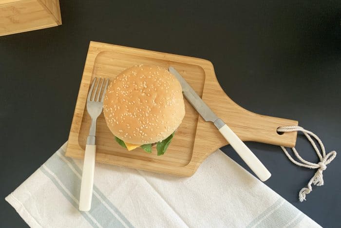 Small Wooden Cheese Board – Food Tray with Handle