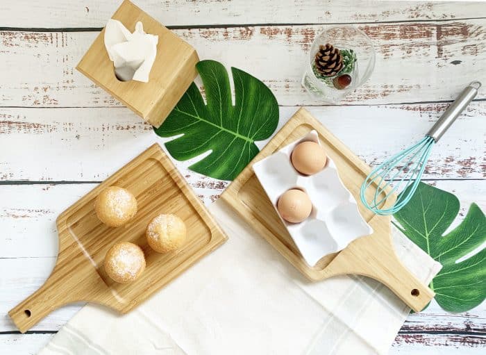 Small Wooden Cheese Board – Food Tray with Handle