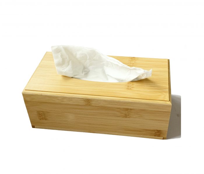 Wooden Tissue Box Holder Wipe Dispenser (New Model: Side Open)