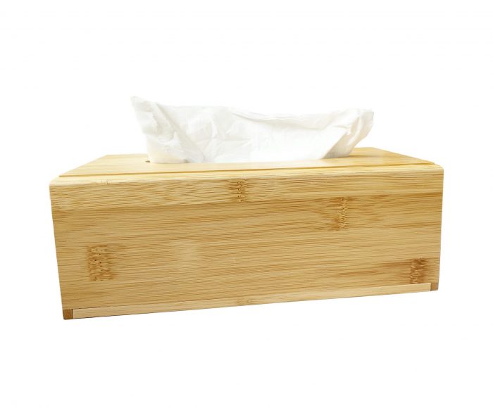 Wooden Tissue Box Holder Wipe Dispenser (New Model: Side Open)