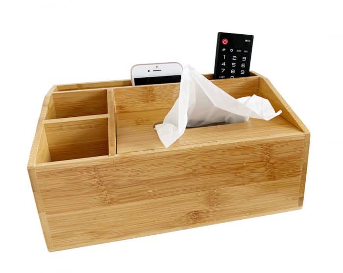 Multi-Function Tissue Box, Compartment Desk Organiser