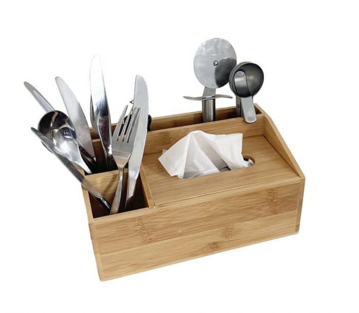 Multi-Function Tissue Box, Compartment Desk Organiser