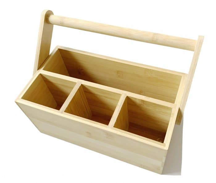 wooden caddy