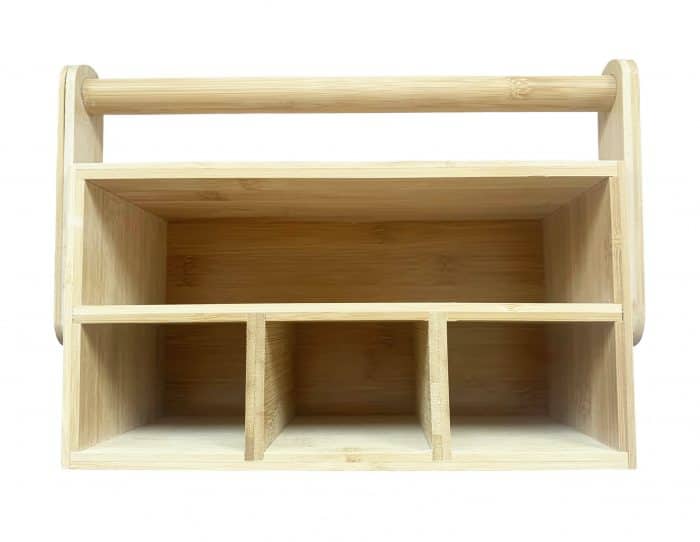 Wooden Utensil Holder Kitchen Caddy Organiser